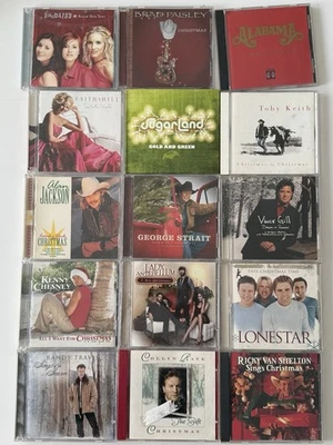 Lot of 15 CD's - Country Artists Christmas Holiday Albums - Strait, Hill, Keith Foto 1 de 4