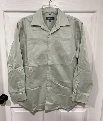 Camisa de vestir verde Kenneth Cole Reaction talla grande manga larga para hombre’s Foto 1 de 4
