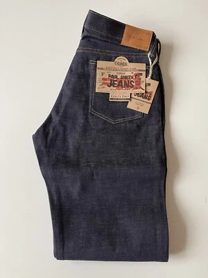 PAUL SMITH x FULLCOUNT HOMBRE’S 13.7 OZ RIBETE JAPONÉS ÍNDIGO JEANS TALLA 30” NUEVO CON ETIQUETAS Foto 1 de 4