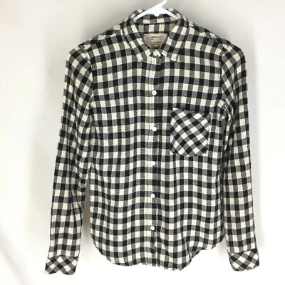 CURRENT/ELLIOT Shirt Women's Size 0 Plaid Button Front Long Sleeve - Image 1 of 4