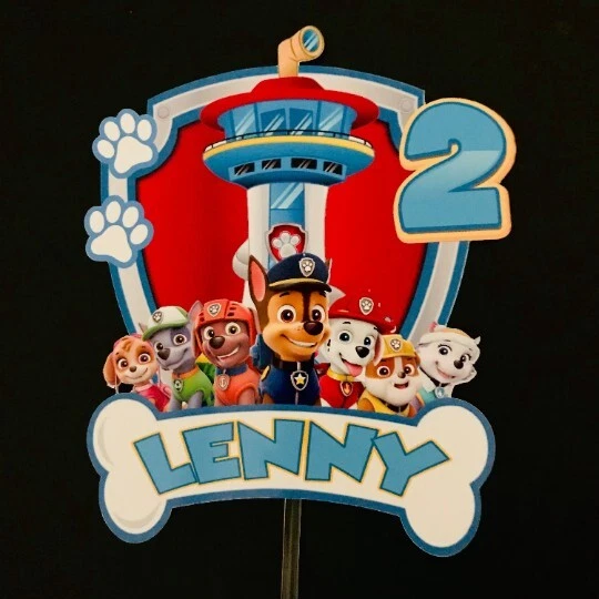 Toppers Cake gateau decoration  PAT PATROUILLE personnalisé anniversaire - Photo 1/1