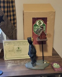 American Chestnut Folk Art Figurine VTG 1998 Petey "Any for Me" - Picture 1 of 5