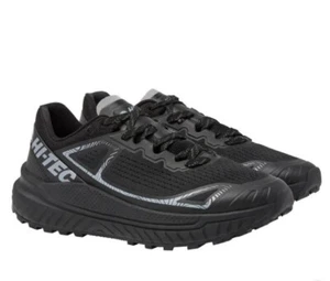Hi Tec Men'S Trail Shoe, Breathable Mesh Lining, Lace Closure Black - Picture 1 of 8