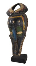 Baule Zemble Animal Mask Custom Stand African Art
