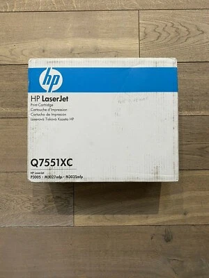 HP LASERJET PRINT CARTRIDGE FOR P3005/M3027mfp/M3035mfp- Q7551X - £12 + VAT - Image 1 of 2