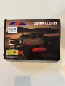 Under Car Light Kit RGB LED Rock Lights 4 Pods With Bluetooth Control TDL - Picture 1 of 3