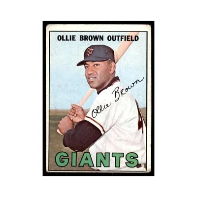 1967 Topps Ollie Brown Giants #83 - Image 1 of 3