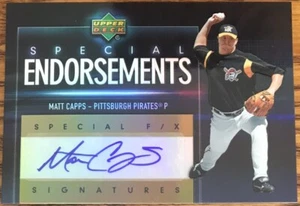 2006 Upper Deck Special FX Special Endorsements Signatures Matt Capps SE-CM - Picture 1 of 2
