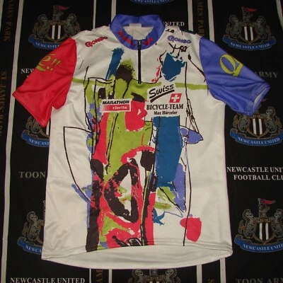 Camiseta deportiva vintage Gonso años 80 90 suiza ciclismo bicicleta equipo talla L Foto 1 de 4