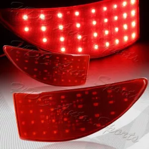For 2006-2013 Lexus IS250 IS350 JDM Red Lens LED Rear Bumper Brake Light Lamps - Picture 1 of 6