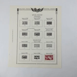 Vintage US Postal Issues Postage Stamp Minkus Pg 57 1957 Special Delivery - Bild 1 von 2