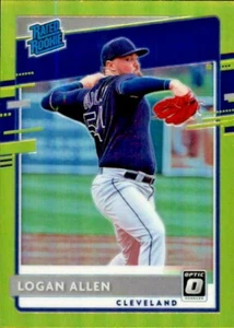 Rookie 2020 clasificación óptica verde lima SP #75 Logan Allen - Imagen 1 de 2