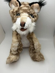Folkmanis Puppet Plush Bobcat Kitten Stuffed Animal Small Soft Toy - Picture 1 of 4