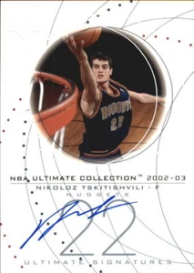 2002-03 Ultimate Collection Signatures #NTS Nikoloz Tskitishvili Autograph - Picture 1 of 2