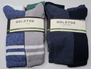 GOLDTOE Men’s Crew Socks Modern Essentials Premium Signature Collection 12-Pack - Picture 1 of 6