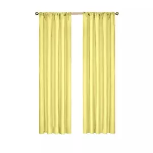 Eclipse Kendall Lemon Blackout Panels (Pair) 42"x63" Lemon - 2 panels - Picture 1 of 5