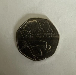 2014 - XX Commonwealth Games Glasgow - 50p Münze - Bild 1 von 2