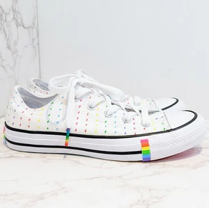 NEW Converse Chuck Taylor All Star PRIDE Multi Low Top Sneakers Womens 6 Mens 4 - Picture 1 of 12