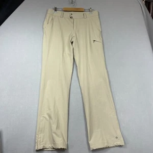 Columbia Pants Womens 10 Cream Cinch Cuff Jogger Hike Silver Ridge Straight Leg - Picture 1 of 12