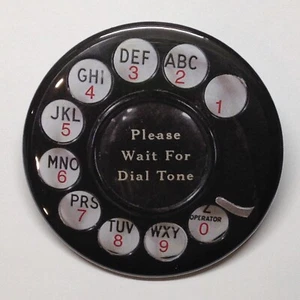 Imán de nevera con dial de teléfono negro COMPRA 3 OBTÉN 4 MÁS GRATIS (MEZCLA Y COMBINA) Retro - Imagen 1 de 2