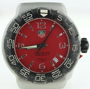 TAG HEUER WAC1113 FORMULA 1 PROF RED DIAL 42MM MENS WATCH CASE FOR PARTS/REPAIRS - Picture 1 of 4