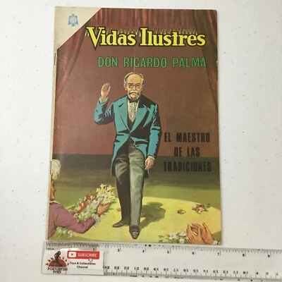1966 COMICS MEXICANOS ESPAÑOLES VIDAS ILUSTRES #130 DDON RICARDO PALMA NOVARO MÉXICO Foto 1 de 4
