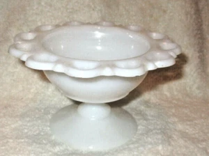 De colección~Anchor Hocking~Antigua Colonia~Champagne/Sherbet Alto~Borde de Encaje~Vaso de Leche - Imagen 1 de 8