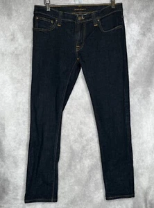 NUDIE TIGHT LONG JOHN TWILL RINSED Men's Slim Skinny Fit denim Jeans W32 L28 EUC - Picture 1 of 7