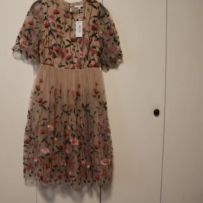 NWT Baltic Born Duchess Tulle Dress Size Medium Embroidered Rose Garden - Image 1 of 4