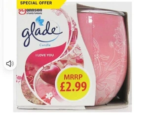 Glade Candle with I love you, 120g - Picture 1 of 1