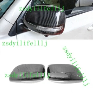 2xFor Toyota Land Cruiser LC200 2013-2022 Rearview Mirror ABS Carbon Fiber Cover - Picture 1 of 1