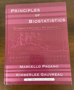 PRINCIPLES OF BIOSTATISTICS By Marcello Pagano & Kimberlee Gauvreau - Hardcover - Bild 1 von 3