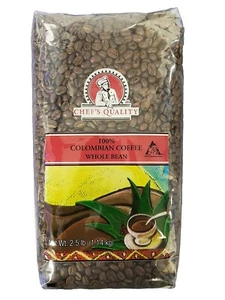 Chef's Quality - Colombian Whole Bean Coffee - 2.5 lb. - Picture 1 of 2