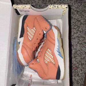 Air Jordan 5 Retro (TD) DV4981-641 Toddler US 4C Coral Basketball Shoes TSB004 - Picture 1 of 7