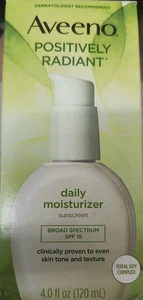 Aveeno crema idratante quotidiana positivamente radiante per la pelle SPF 15 4 oz - Foto 1 di 1