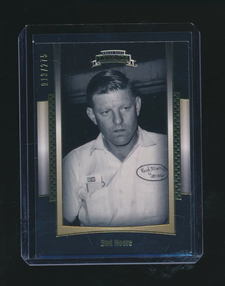 BUD MOORE 2012 PRESS PASS LEGENDS GOLD PARALLEL 013/275 #26 - Image 1 of 2