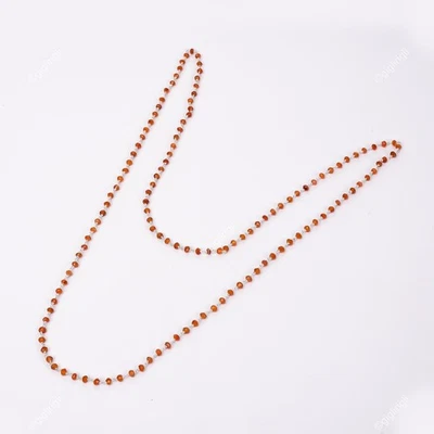 925 Sterling Silver Carnelian Stone Chritmas Special Beaded Handmade Necklace - Image 1 of 4