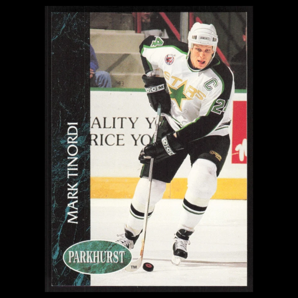 Mark Tinordi #76 1992 Parkhurst Minnesota North Stars Hockey Card NHL NM - Image 1 of 3