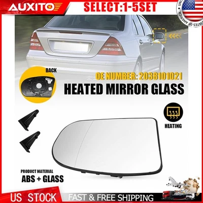 Espejo retrovisor térmico derecho cristal ajuste mercedes-benz clase c w203 20381021 1-5x Foto 1 de 4