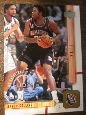 Jason Collins Upper Deck UDX 2001-02 Rookie New Jersey Nets #334 063/100 - Image 1 of 3