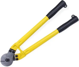 Muzata Heavy Duty 18" Hardened Cable Cutter,Chromium 18", Yellow - Picture 1 of 6