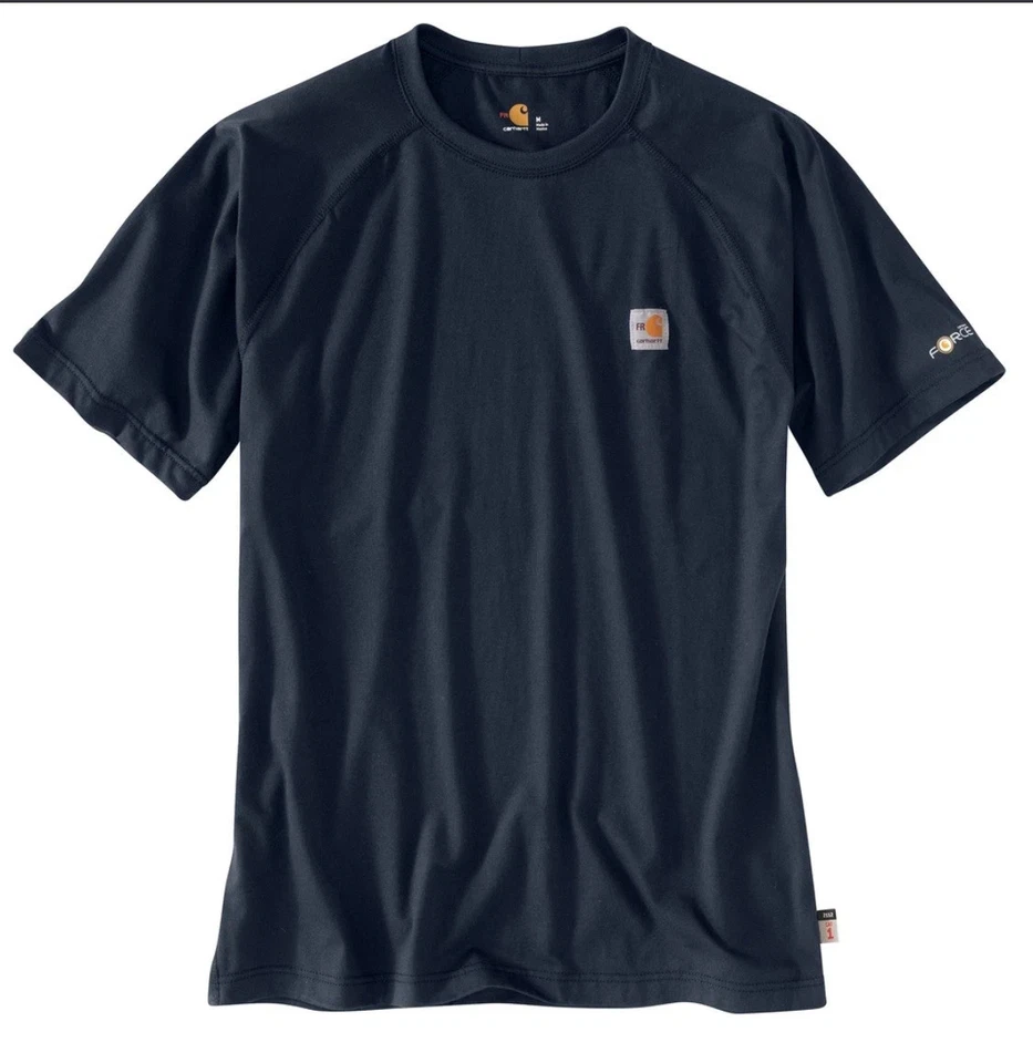 Carhartt FR Force Flame Resistant SS Shirt Men's 3XL Navy Blue 102903