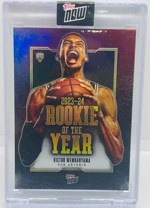 Victor Wembanyama 2023-24 TOPPS NOW Rookie of the Year VW-6 RC SP HOLO WEMBY - Picture 1 of 2