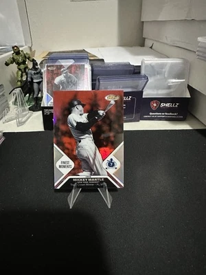 2006 Topps Finest Moments Red Refractor 88/399 Mickey Mantle #MMFM2 HOF - Image 1 of 2