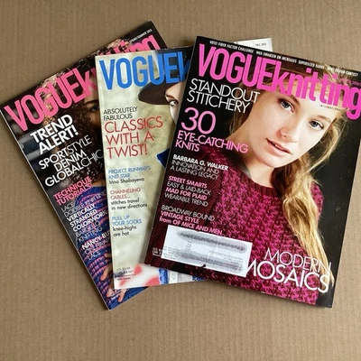 VOGUE Knitting International Magazines Lot of 3 Winter ‘14 Fall ‘10 Summer ‘15 - Image 1 of 4
