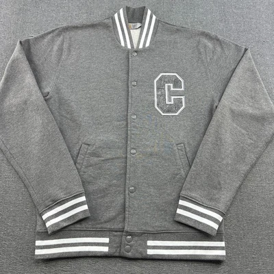 Carhartt Cup Letterman Varsity Jacket Mens Medium Gray Rugged - Image 1 of 4