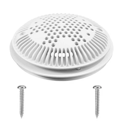 Pool Main Drain Cover Compatible with Hayward, White Anti-Vortex Drain Cover ... - Image 1 of 4