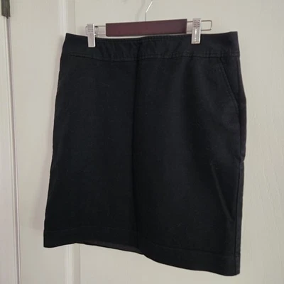 Falda lápiz Merona para mujer forrada elástica talla 6 negra hasta la rodilla  Foto 1 de 4