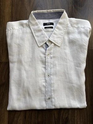 Hugo Boss “Lucas_11” (XXXL) 100% Linen 50” Chest BNWOT RRP £119 - Image 1 of 4