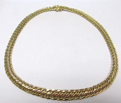 Precioso Collar Gargantilla Moderno 16 Pulgadas Oro 14k Italia SIN RESERVA Foto 1 de 4
